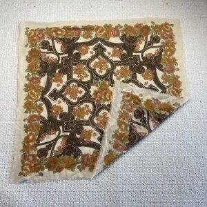 Vintage 70's Style Marie Michele Paisley Scarf Floral Mandala Boho Italy Made